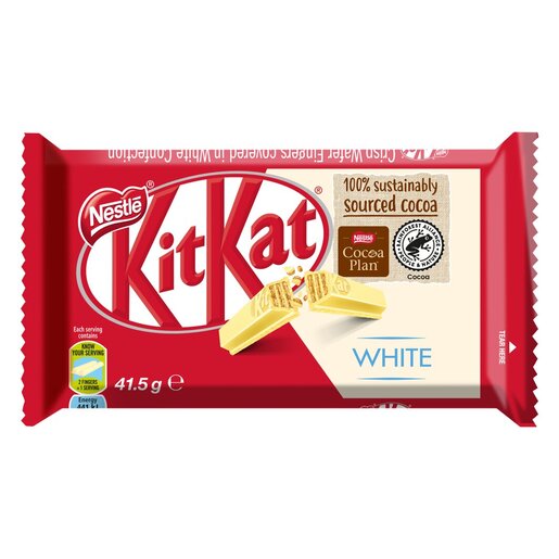 Nestle KitKat 4 Finger White Chocolate Bar 41.5g-online-grocery-club Nestle KitKat 4 Finger White Chocolate Bar 41.5g